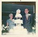 Bulah Speed Turner and Perry Turner at 50th Wedding Anniversary, Mrs Lane made the cake